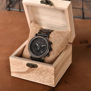 zegarek drewniany bobo bird pudełko z drewna